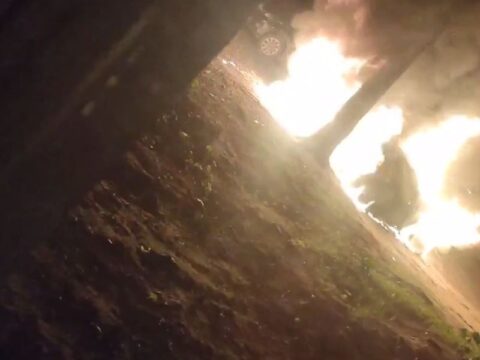 В результате возгорания автомобиля во 2-м микрорайоне пострадавших нет новости Егорьевск 